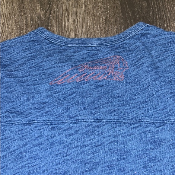 Blue Indian Motorcycle T-Shirt - Picture 3 of 4